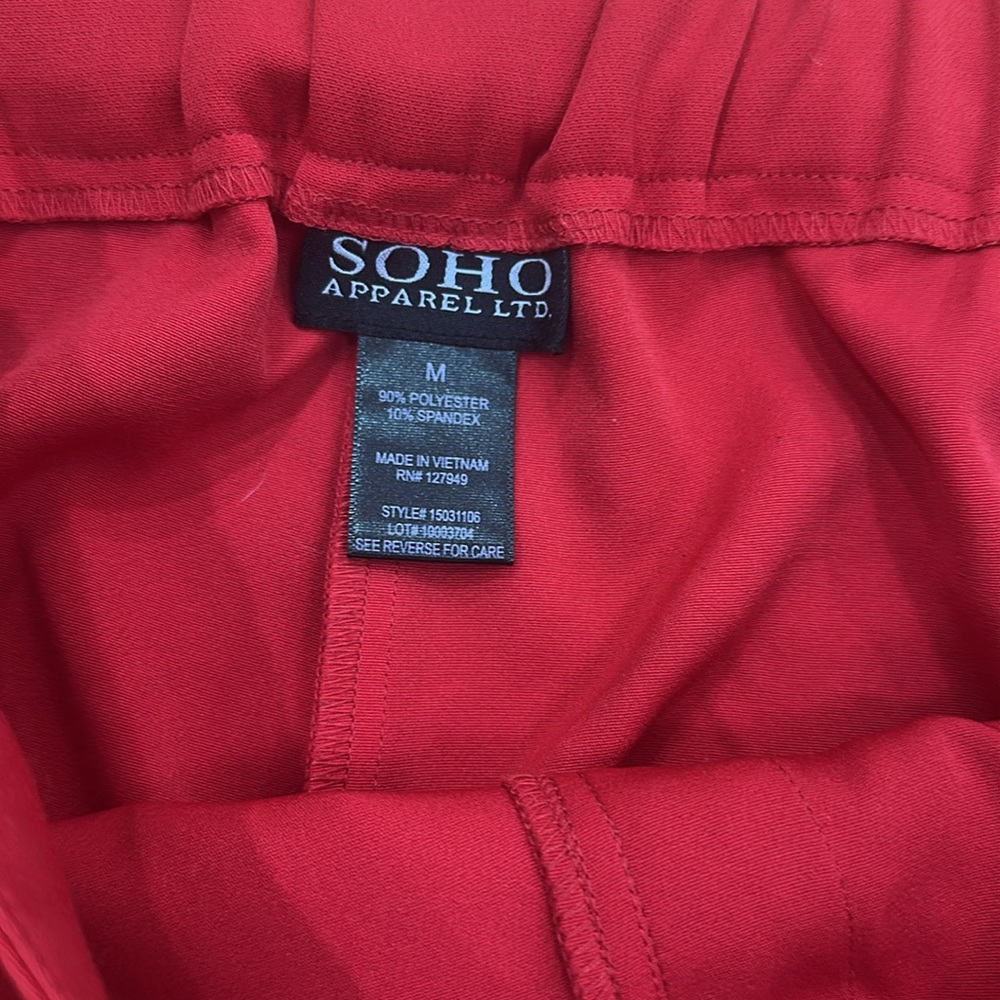 Vibrant Red Culottes - Picture 5 of 7